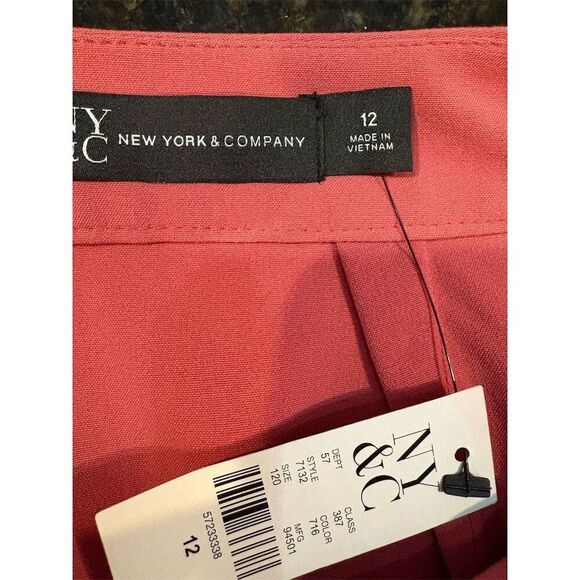 NY & Company Women's Pink Knee Length Pencil Skirt Size 12 - Picture 4 of 8